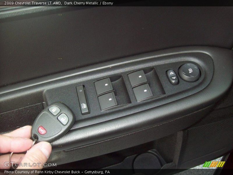 Dark Cherry Metallic / Ebony 2009 Chevrolet Traverse LT AWD
