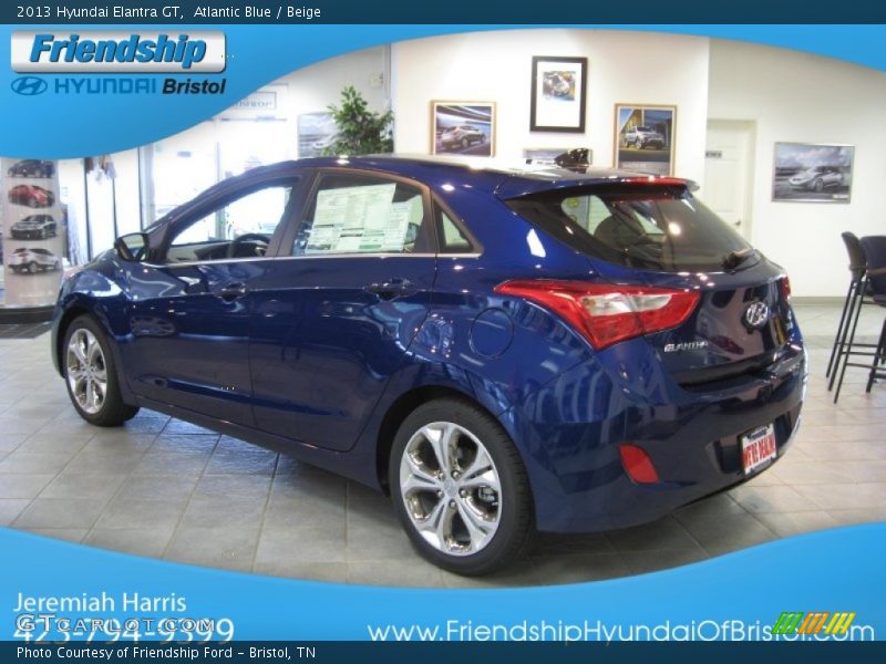 Atlantic Blue / Beige 2013 Hyundai Elantra GT