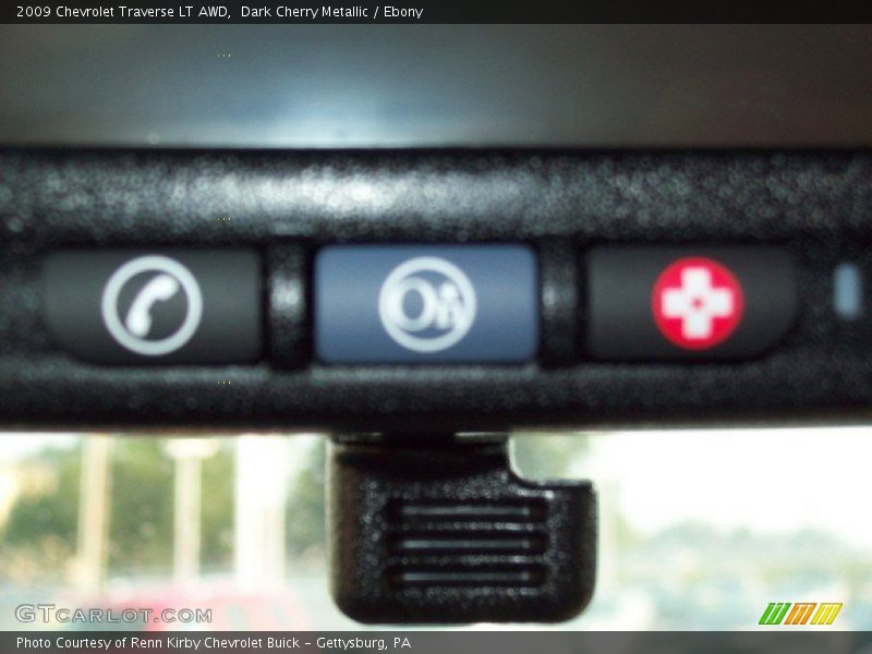 Dark Cherry Metallic / Ebony 2009 Chevrolet Traverse LT AWD