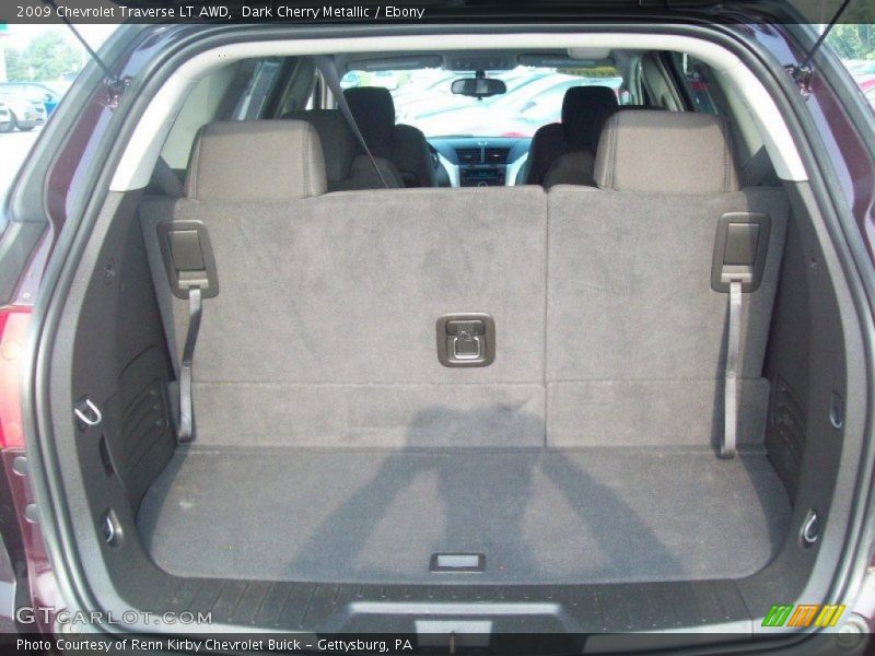 Dark Cherry Metallic / Ebony 2009 Chevrolet Traverse LT AWD