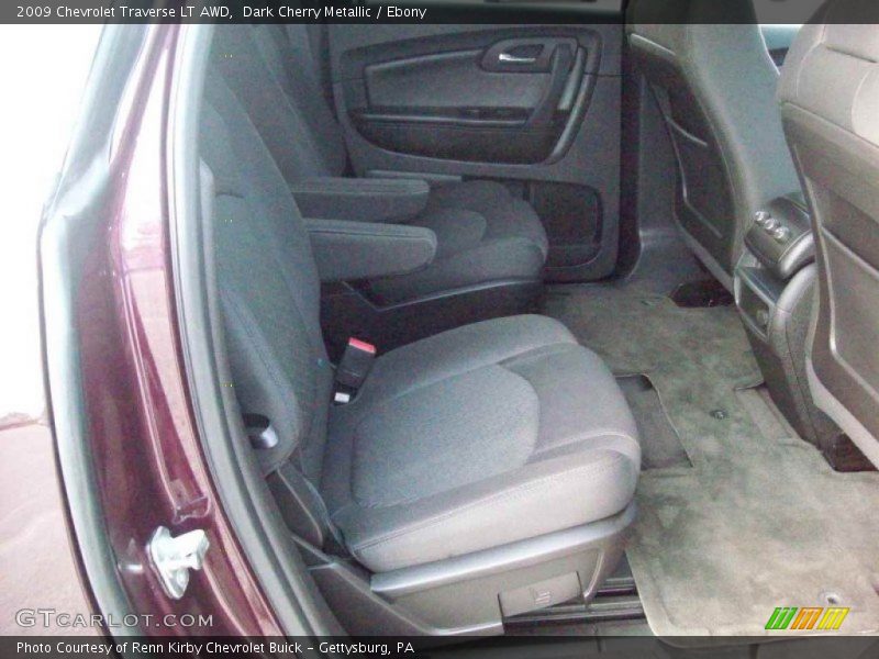 Dark Cherry Metallic / Ebony 2009 Chevrolet Traverse LT AWD