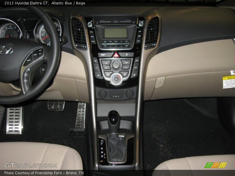 Atlantic Blue / Beige 2013 Hyundai Elantra GT