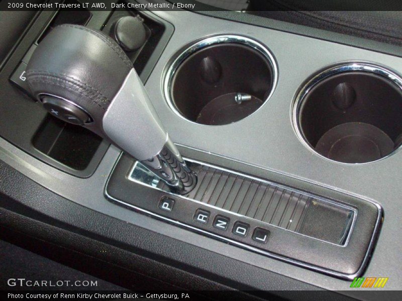 Dark Cherry Metallic / Ebony 2009 Chevrolet Traverse LT AWD