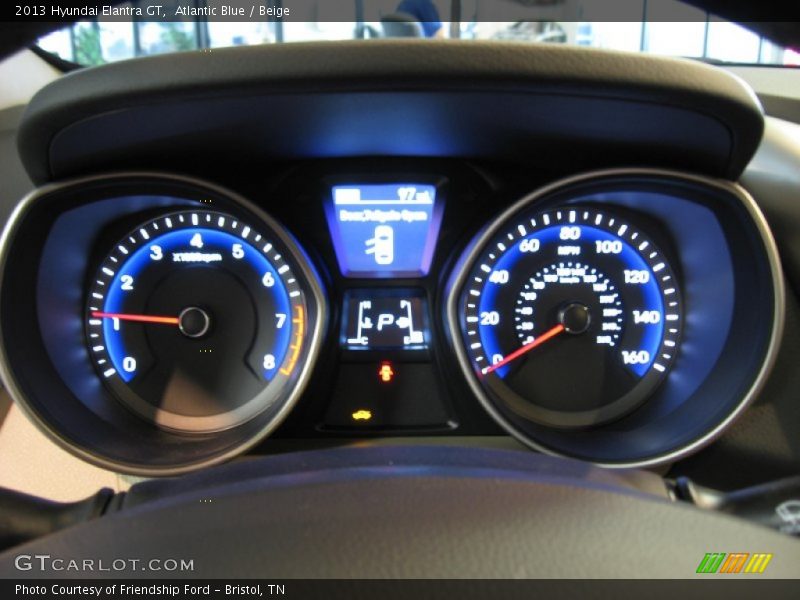 Atlantic Blue / Beige 2013 Hyundai Elantra GT