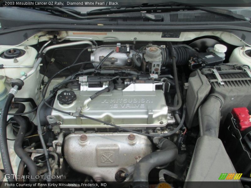 Diamond White Pearl / Black 2003 Mitsubishi Lancer OZ Rally
