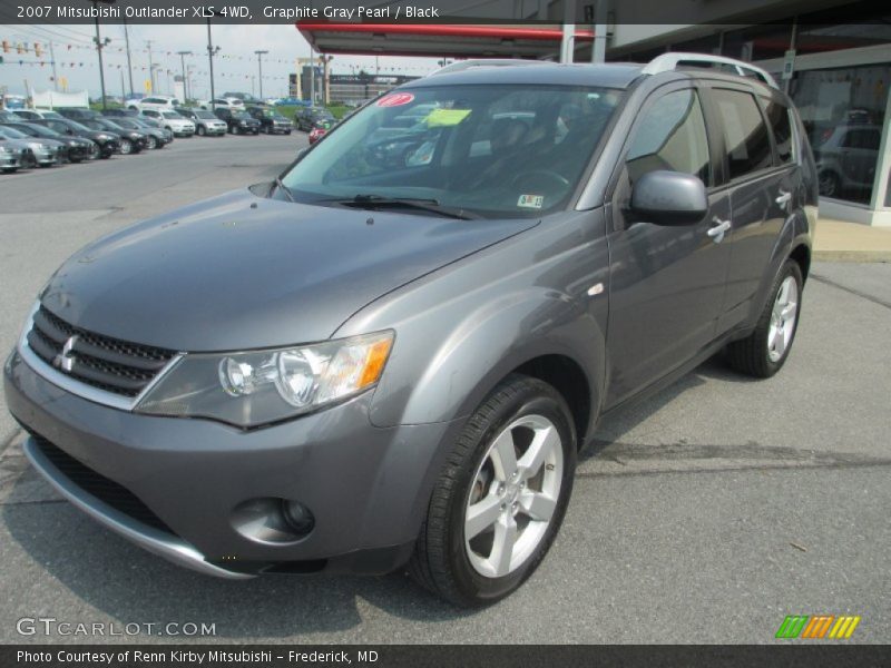 Graphite Gray Pearl / Black 2007 Mitsubishi Outlander XLS 4WD