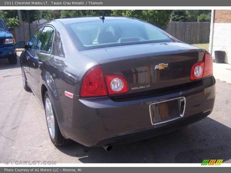 Taupe Gray Metallic / Titanium 2011 Chevrolet Malibu LT