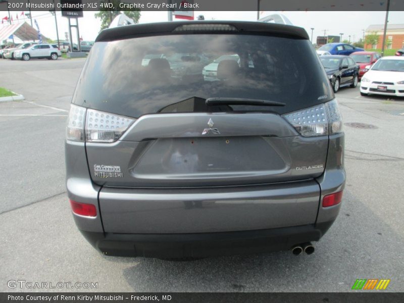 Graphite Gray Pearl / Black 2007 Mitsubishi Outlander XLS 4WD