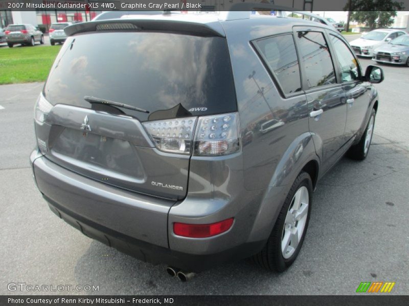 Graphite Gray Pearl / Black 2007 Mitsubishi Outlander XLS 4WD