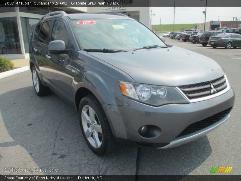 Graphite Gray Pearl / Black 2007 Mitsubishi Outlander XLS 4WD