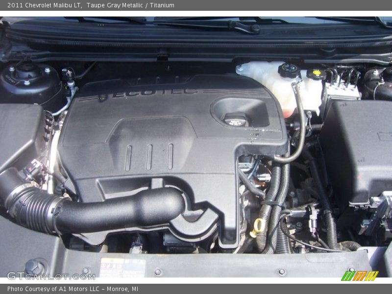 Taupe Gray Metallic / Titanium 2011 Chevrolet Malibu LT