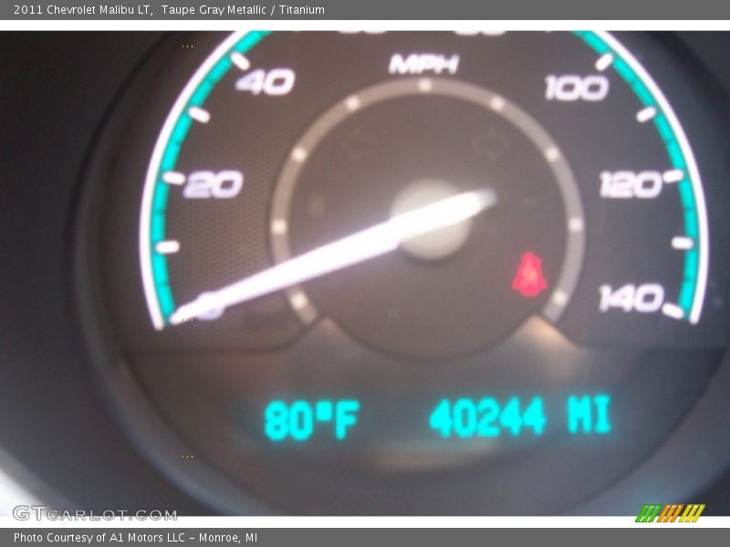 Taupe Gray Metallic / Titanium 2011 Chevrolet Malibu LT