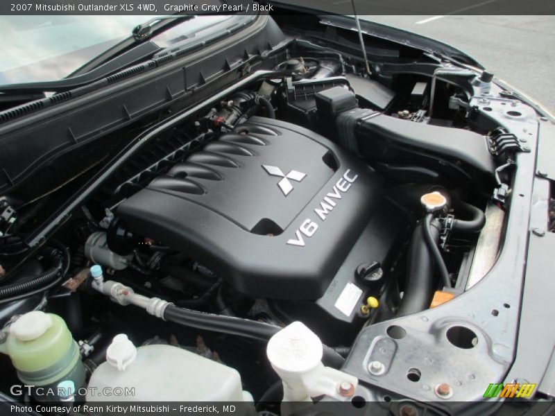Graphite Gray Pearl / Black 2007 Mitsubishi Outlander XLS 4WD