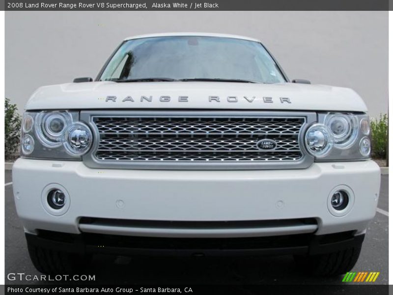 Alaska White / Jet Black 2008 Land Rover Range Rover V8 Supercharged