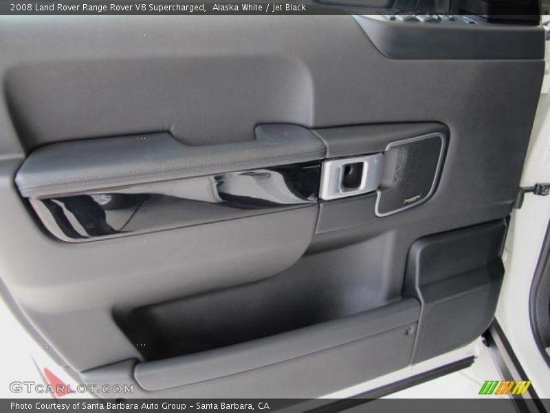 Alaska White / Jet Black 2008 Land Rover Range Rover V8 Supercharged
