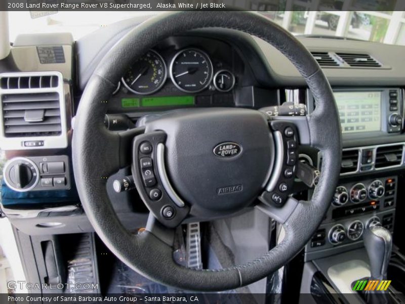 Alaska White / Jet Black 2008 Land Rover Range Rover V8 Supercharged
