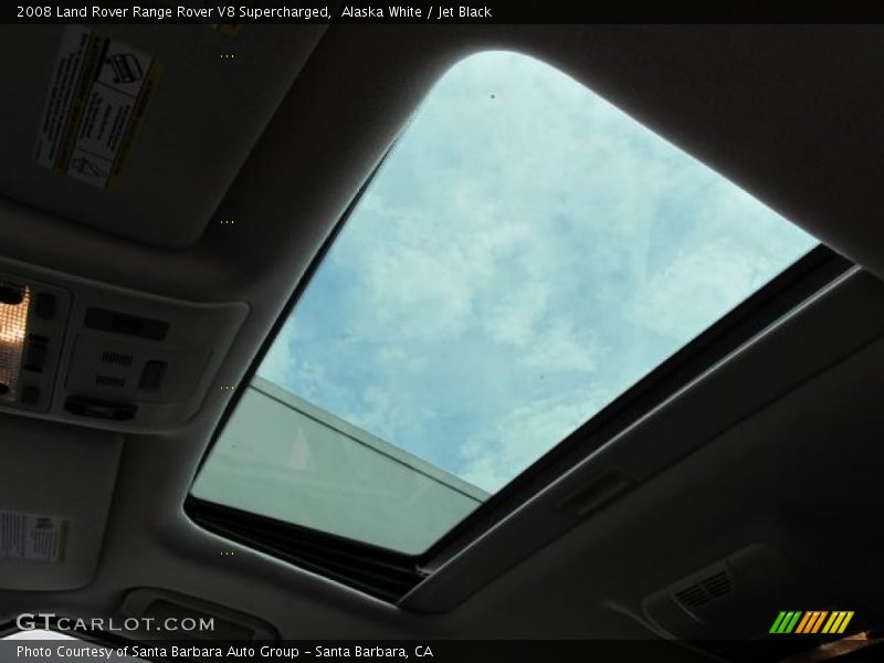 Alaska White / Jet Black 2008 Land Rover Range Rover V8 Supercharged