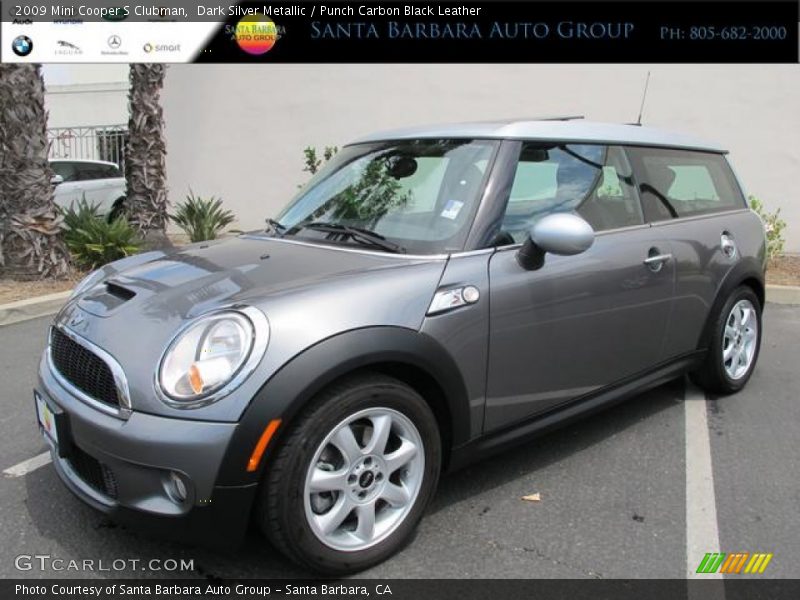 Dark Silver Metallic / Punch Carbon Black Leather 2009 Mini Cooper S Clubman
