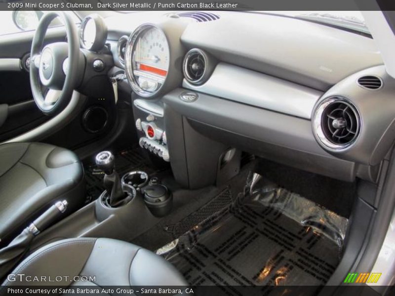 Dark Silver Metallic / Punch Carbon Black Leather 2009 Mini Cooper S Clubman