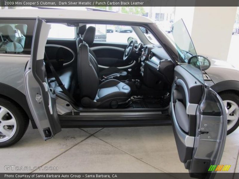 Dark Silver Metallic / Punch Carbon Black Leather 2009 Mini Cooper S Clubman