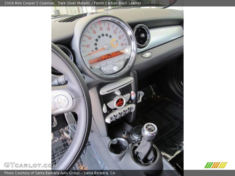 Dark Silver Metallic / Punch Carbon Black Leather 2009 Mini Cooper S Clubman