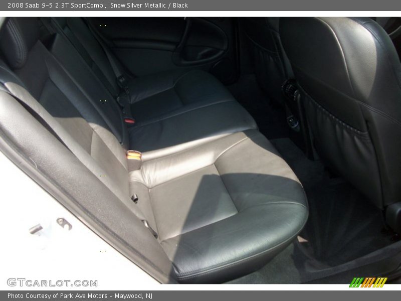 Snow Silver Metallic / Black 2008 Saab 9-5 2.3T SportCombi