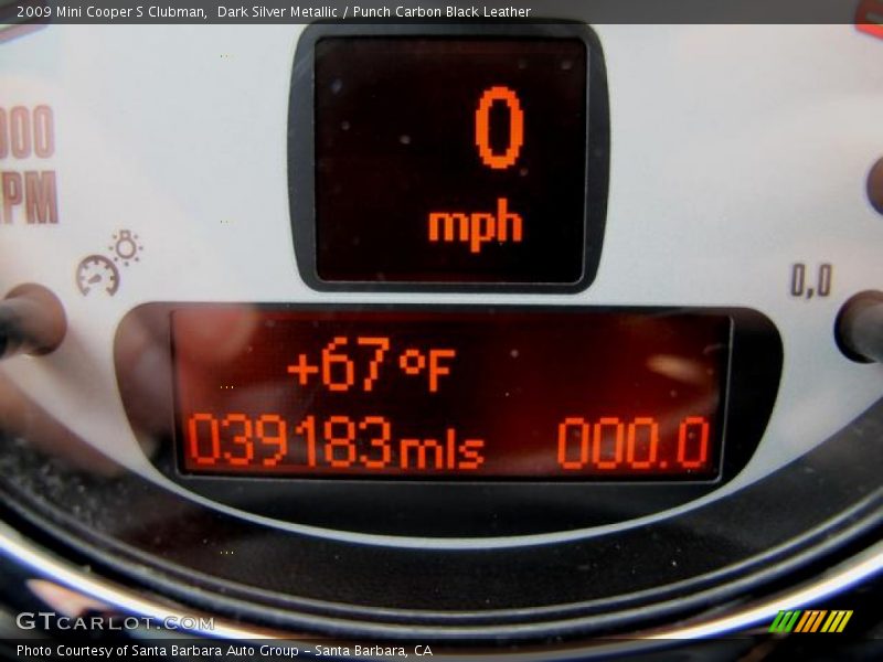 Dark Silver Metallic / Punch Carbon Black Leather 2009 Mini Cooper S Clubman