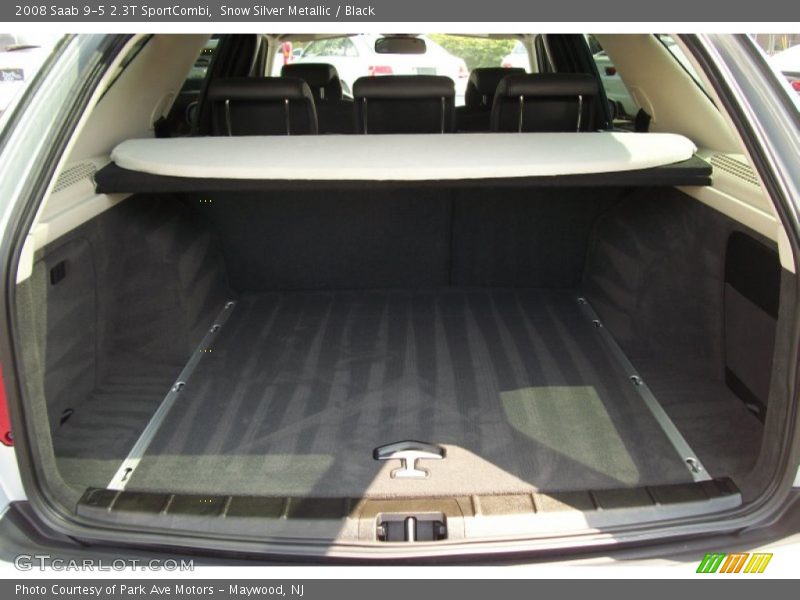 Snow Silver Metallic / Black 2008 Saab 9-5 2.3T SportCombi