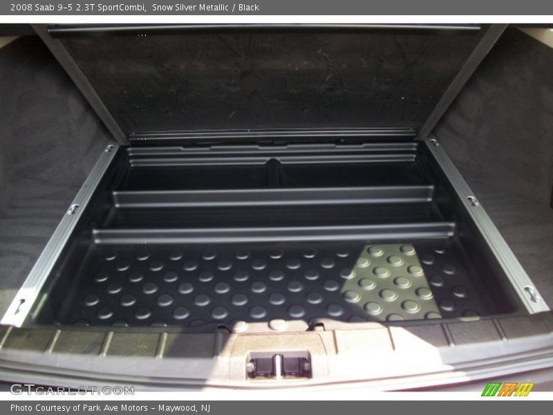 Snow Silver Metallic / Black 2008 Saab 9-5 2.3T SportCombi