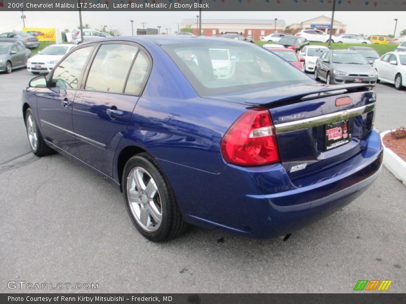 Laser Blue Metallic / Ebony Black 2006 Chevrolet Malibu LTZ Sedan