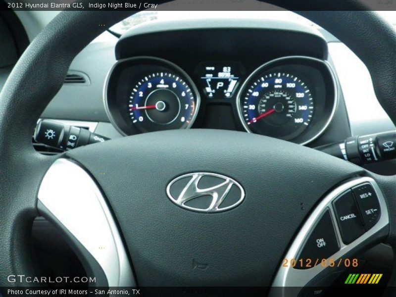 Indigo Night Blue / Gray 2012 Hyundai Elantra GLS