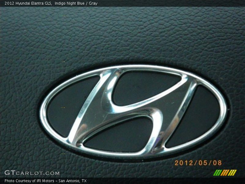 Indigo Night Blue / Gray 2012 Hyundai Elantra GLS