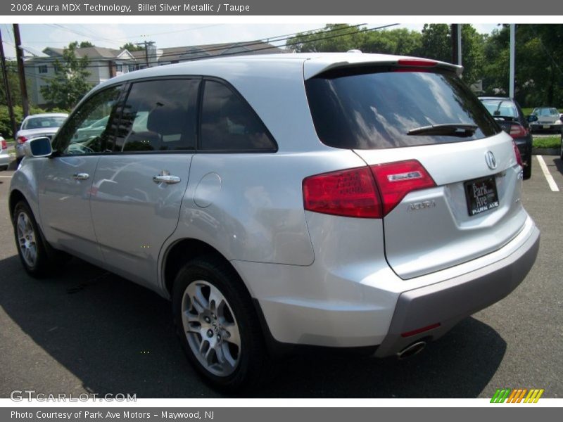 Billet Silver Metallic / Taupe 2008 Acura MDX Technology