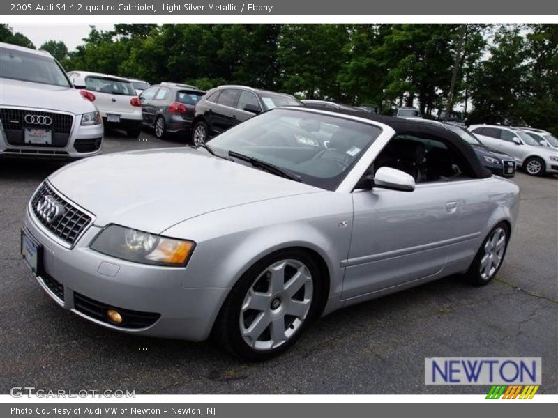 Light Silver Metallic / Ebony 2005 Audi S4 4.2 quattro Cabriolet