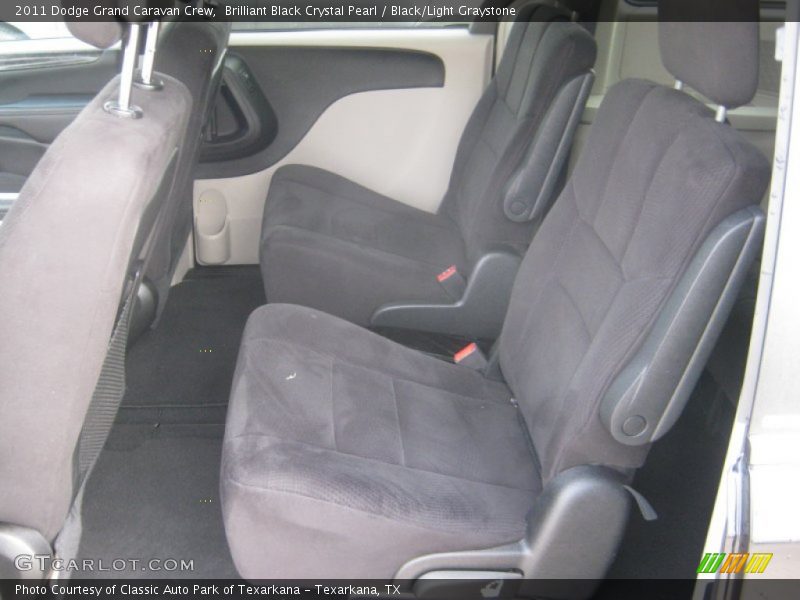 Brilliant Black Crystal Pearl / Black/Light Graystone 2011 Dodge Grand Caravan Crew