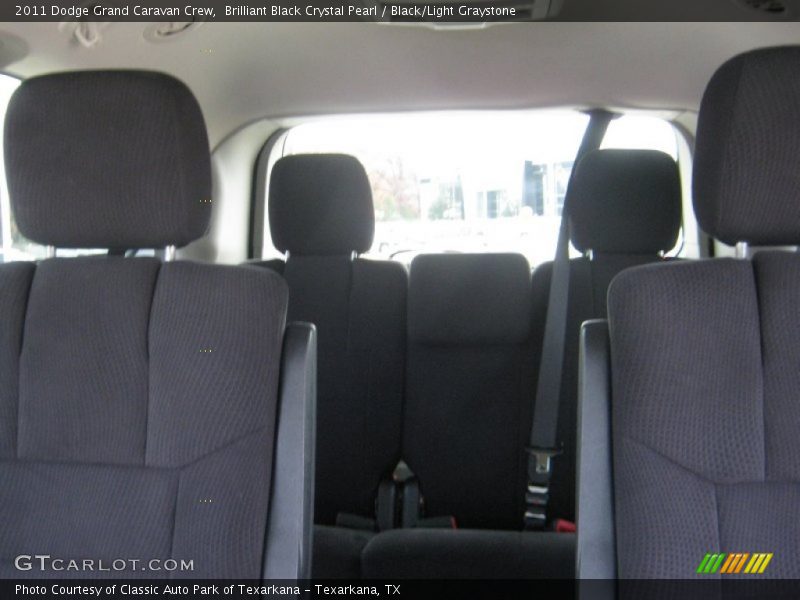 Brilliant Black Crystal Pearl / Black/Light Graystone 2011 Dodge Grand Caravan Crew