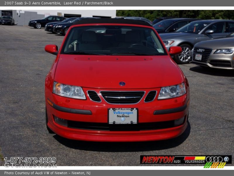 Laser Red / Parchment/Black 2007 Saab 9-3 Aero Convertible