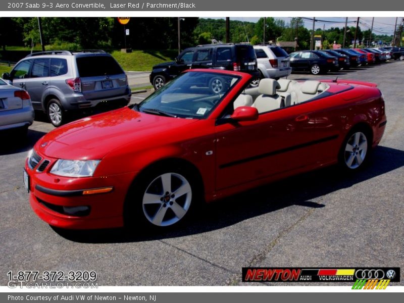 Laser Red / Parchment/Black 2007 Saab 9-3 Aero Convertible