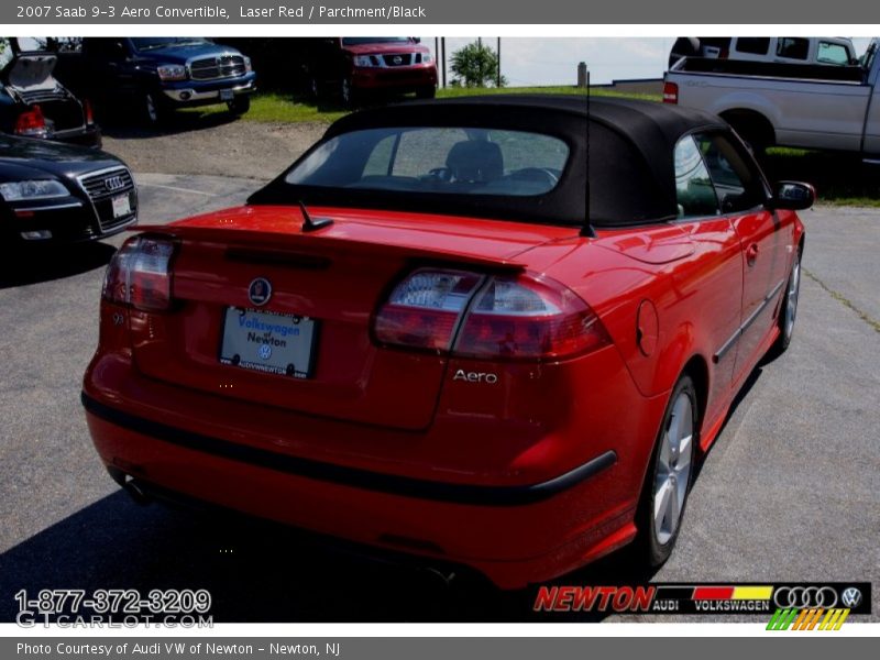 Laser Red / Parchment/Black 2007 Saab 9-3 Aero Convertible