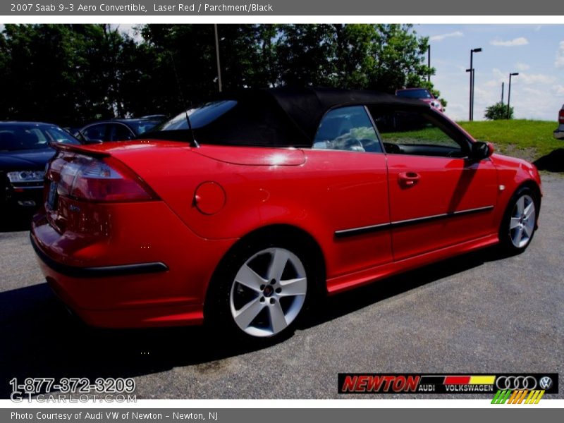 Laser Red / Parchment/Black 2007 Saab 9-3 Aero Convertible