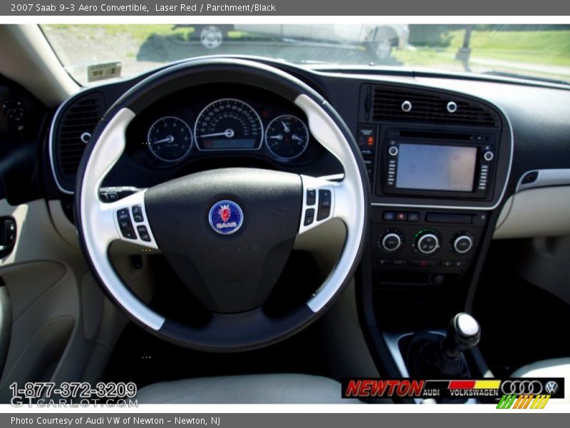 Laser Red / Parchment/Black 2007 Saab 9-3 Aero Convertible