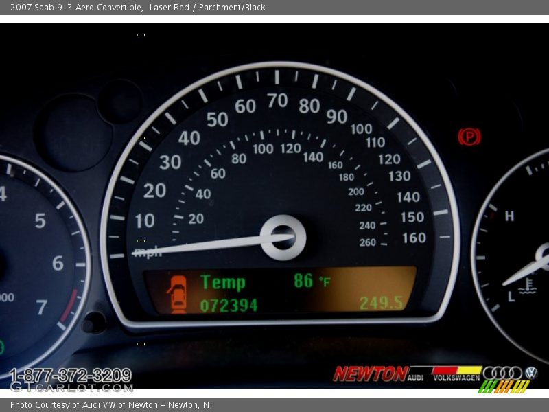 Laser Red / Parchment/Black 2007 Saab 9-3 Aero Convertible