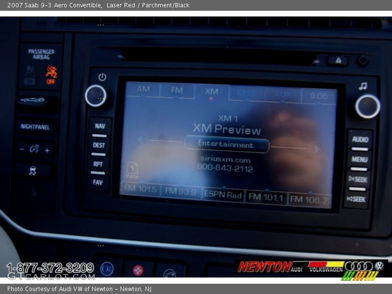Laser Red / Parchment/Black 2007 Saab 9-3 Aero Convertible