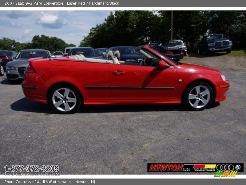 Laser Red / Parchment/Black 2007 Saab 9-3 Aero Convertible