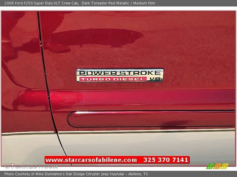 Dark Toreador Red Metallic / Medium Flint 2006 Ford F250 Super Duty XLT Crew Cab