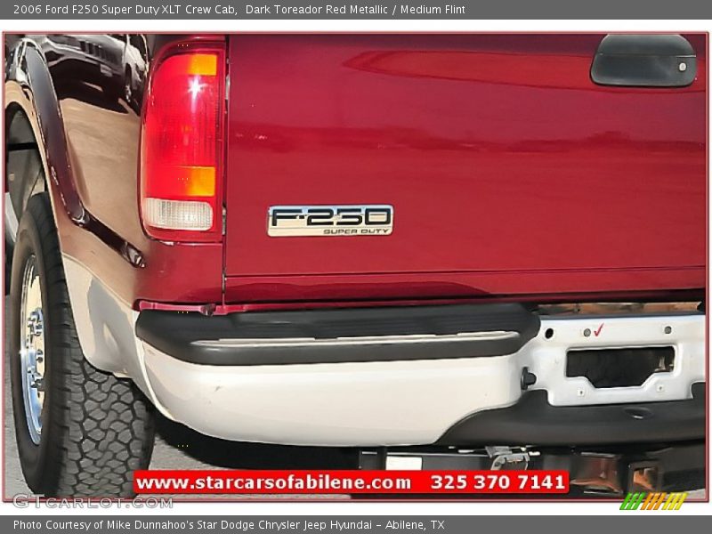 Dark Toreador Red Metallic / Medium Flint 2006 Ford F250 Super Duty XLT Crew Cab