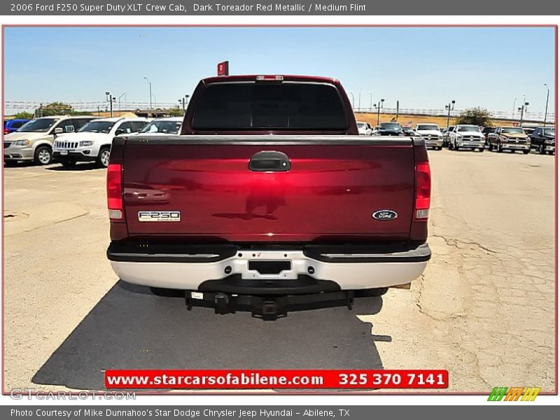 Dark Toreador Red Metallic / Medium Flint 2006 Ford F250 Super Duty XLT Crew Cab