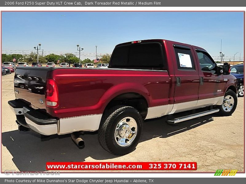Dark Toreador Red Metallic / Medium Flint 2006 Ford F250 Super Duty XLT Crew Cab