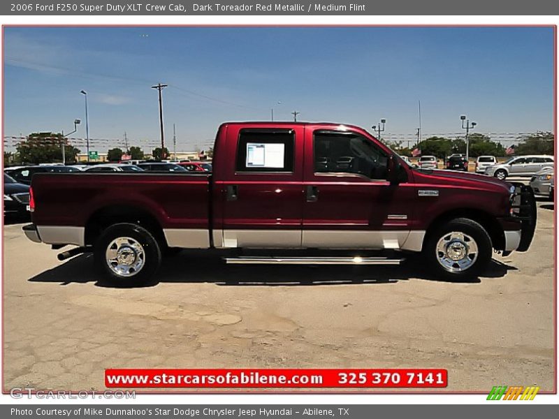 Dark Toreador Red Metallic / Medium Flint 2006 Ford F250 Super Duty XLT Crew Cab