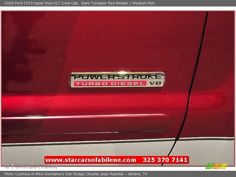 Dark Toreador Red Metallic / Medium Flint 2006 Ford F250 Super Duty XLT Crew Cab